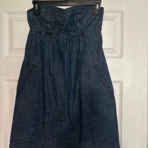 AE Strapless Denim mini dress!